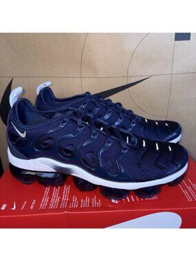 NEW Nike Air Vapormax Plus Midnight Navy Blue-Silver Mens Size 9 DH0611-400